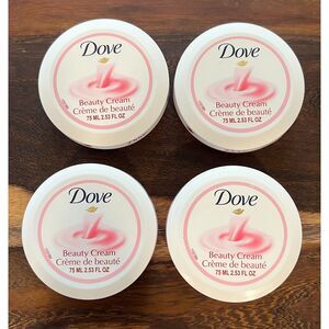Dove Beauty Cream Moisturizer 2.53 oz New Lot of 4